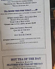 Country Keepsakes Tea Room menu