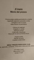 Amare menu